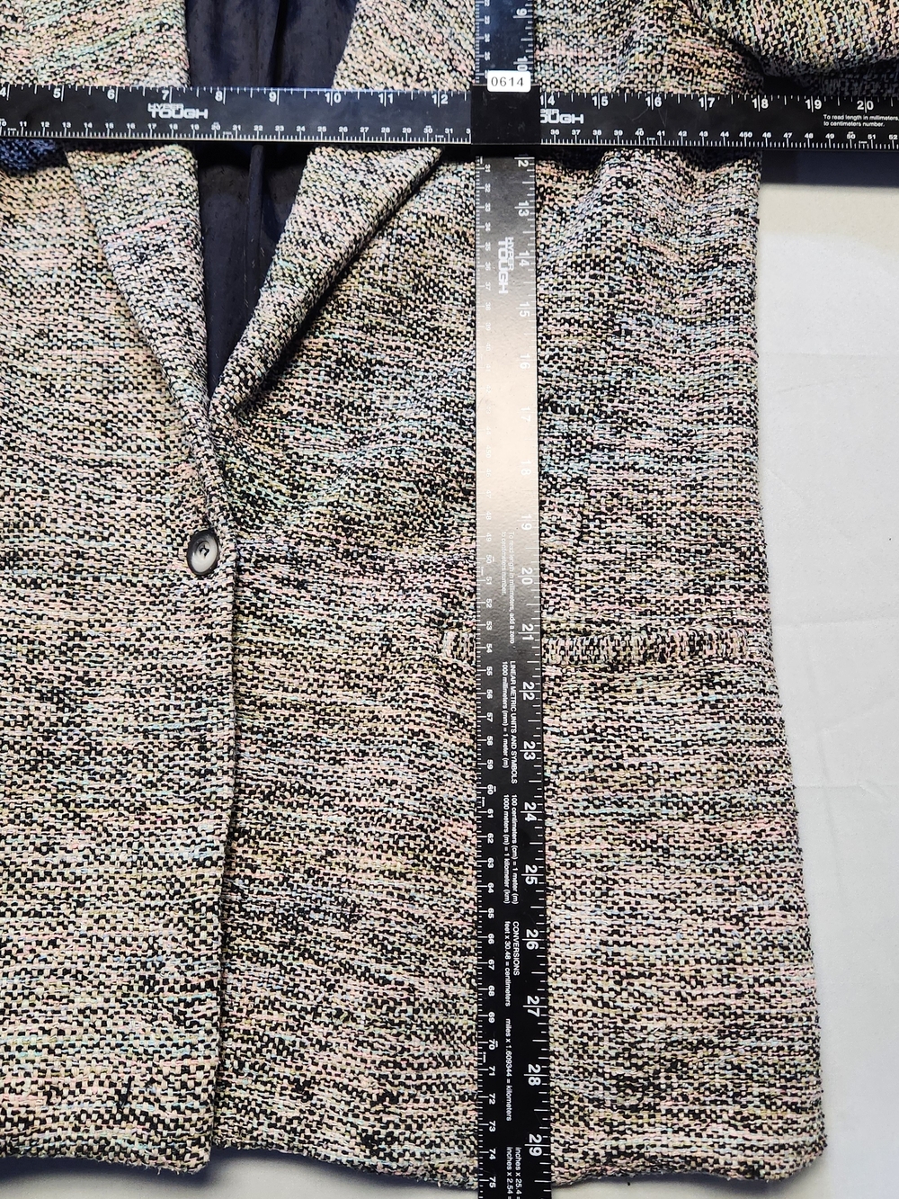 Vintage Earl Rutenberg Small MultiColor Handwoven Tweed Silk Blazer USA Heather - Picture 5 of 12